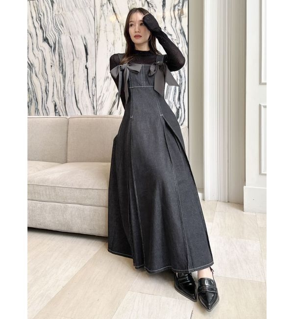 dazzlin「フロントツインリボンジャンスカ」|ワンピース|