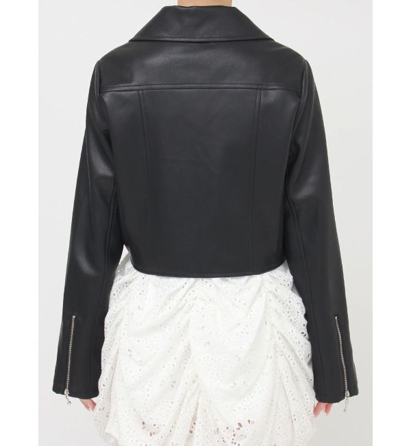 dazzlin「ショートライダースジャケット」|ライダースジャケット|