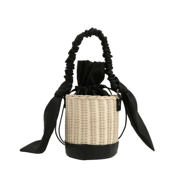 dazzlin「リボンハンドルカゴバッグ」|かごバッグ|