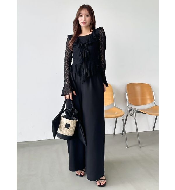 dazzlin「リボンハンドルカゴバッグ」|かごバッグ|