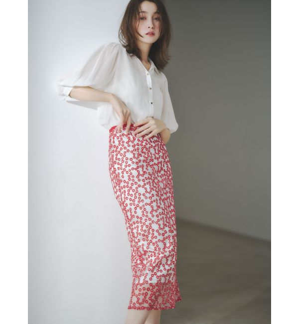 dazzlin「【藤井サチコラボ】コットンライクシアーシャツ」|シャツ・ブラウス|