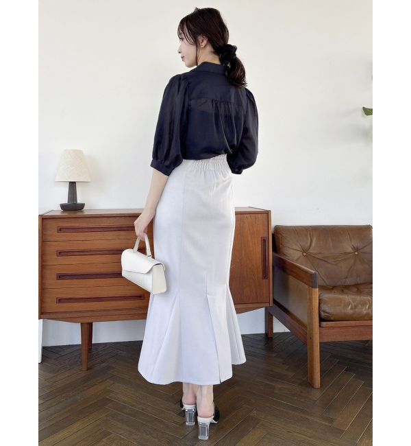 dazzlin「【藤井サチコラボ】コットンライクシアーシャツ」|シャツ・ブラウス|