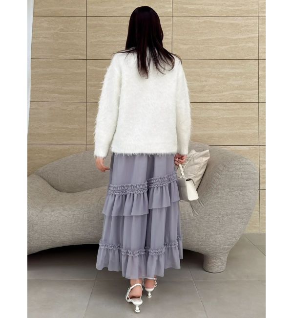 dazzlin「【WEB限定】チュールフリルティアードスカート」|スカート|