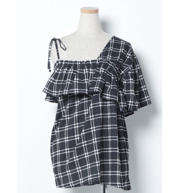 EMODA「アシンメトリーオフショルダートップ」|Tシャツ・カットソー|ライトミックス