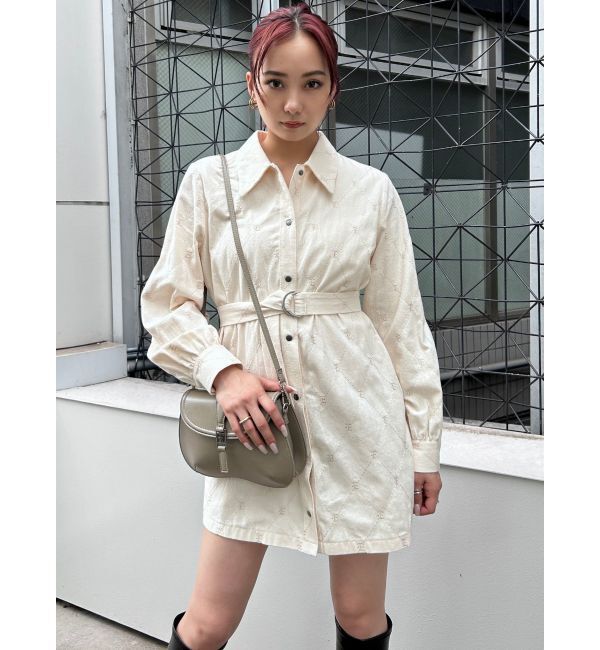 EMODA「2WAYベルトシャツワンピース」|ワンピース|