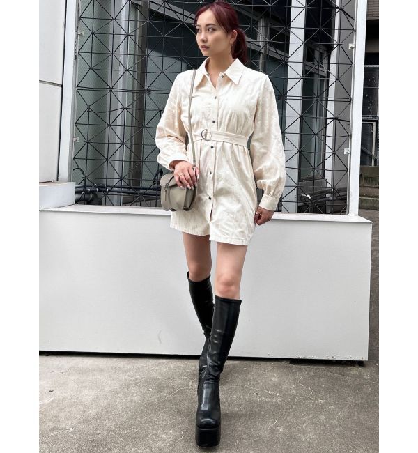 EMODA「2WAYベルトシャツワンピース」|ワンピース|