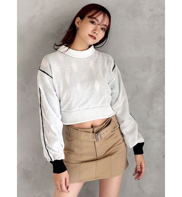 EMODA「ホールレイヤードニット」|ニット・セーター|