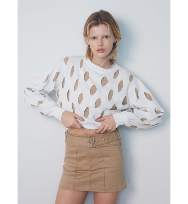 EMODA「ホールレイヤードニット」|ニット・セーター|