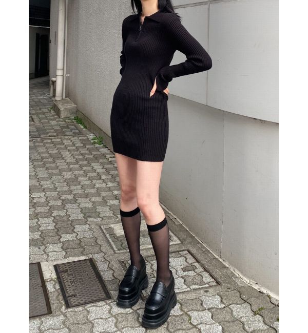 EMODA「カラージップニットワンピース」|ワンピース|