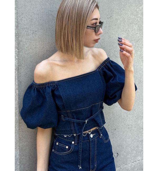 EMODA「デニムオフショルダートップ」|Tシャツ・カットソー|