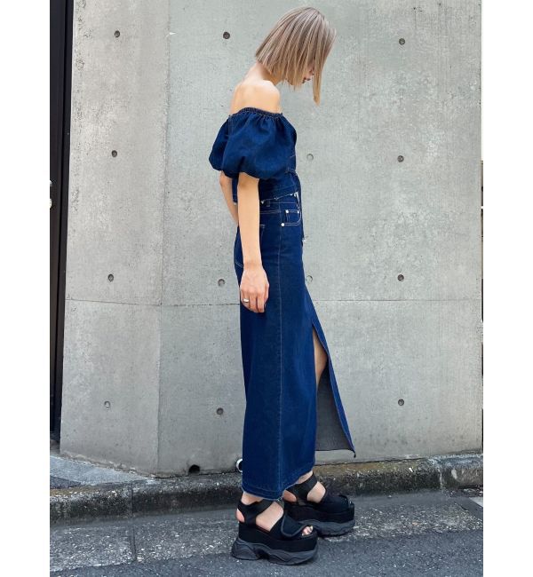 EMODA「デニムオフショルダートップ」|Tシャツ・カットソー|