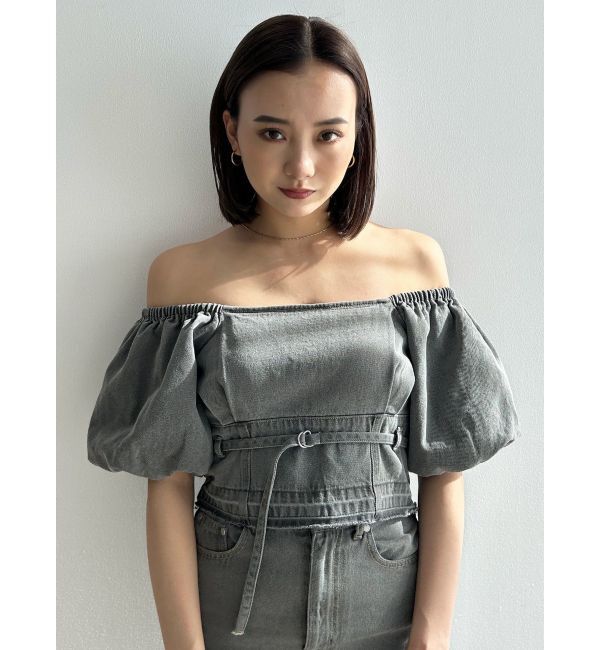 EMODA「デニムオフショルダートップ」|Tシャツ・カットソー|