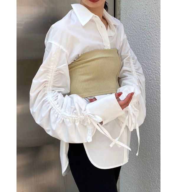 EMODA「ベアセットカーブシャツ」|シャツ・ブラウス|