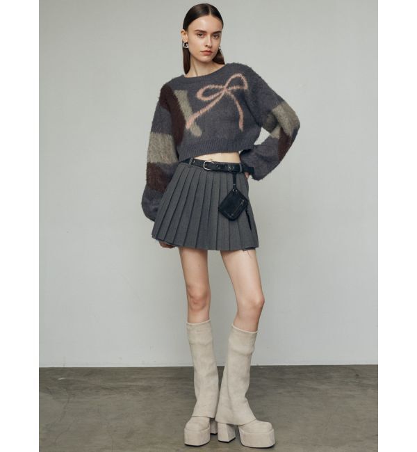 EMODA「ショートルーズジャガードニット」|ニット・セーター|