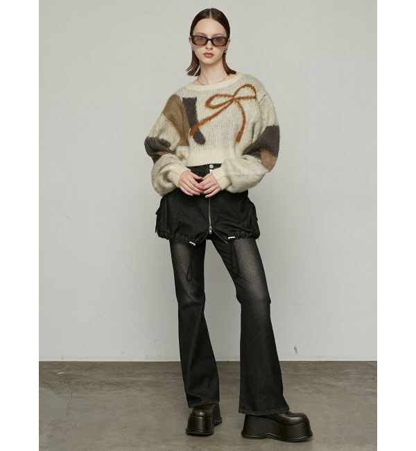 EMODA「ショートルーズジャガードニット」|ニット・セーター|