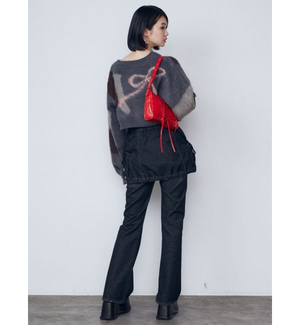 EMODA「ショートルーズジャガードニット」|ニット・セーター|