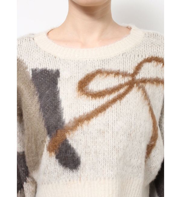 EMODA「ショートルーズジャガードニット」|ニット・セーター|