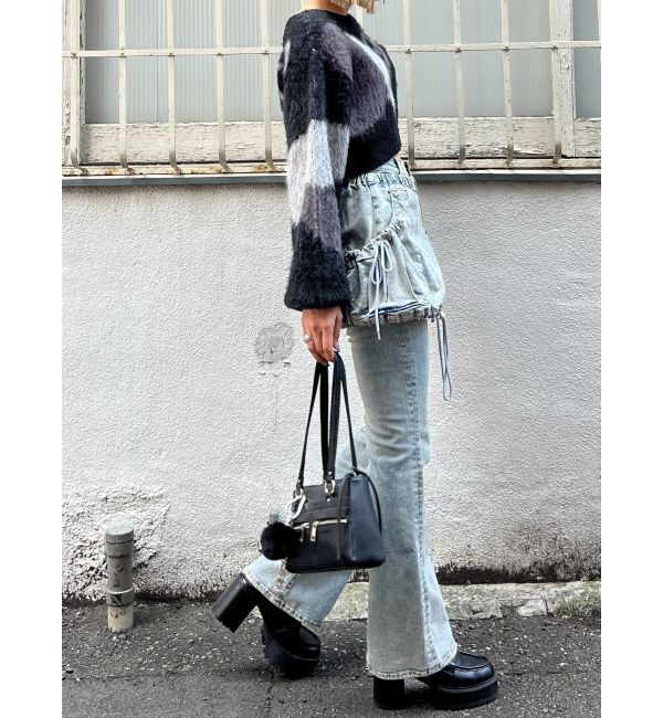 EMODA「ショートルーズジャガードニット」|ニット・セーター|