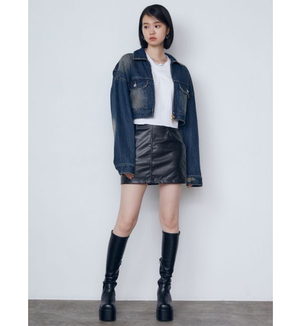 EMODA「カーブウエストミニスカート」|スカート|