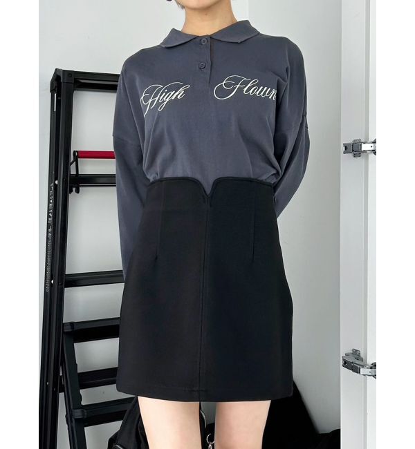 EMODA「カーブウエストミニスカート」|スカート|