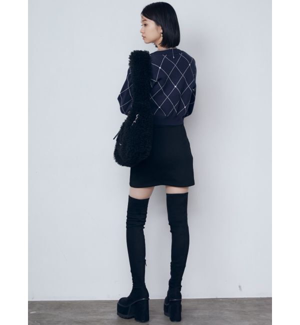 EMODA「カーブウエストミニスカート」|スカート|