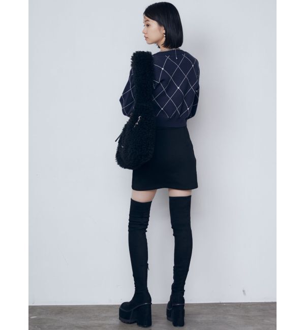 EMODA「カーブウエストミニスカート」|スカート|