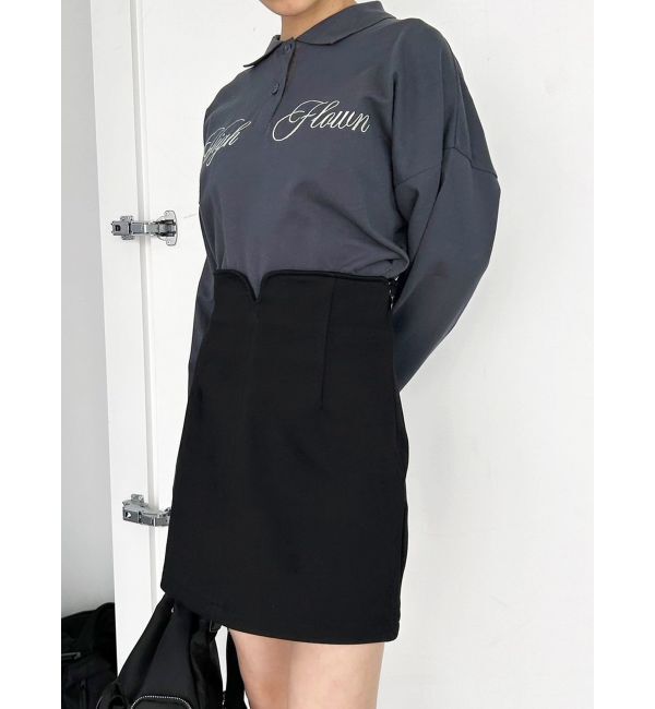 EMODA「カーブウエストミニスカート」|スカート|