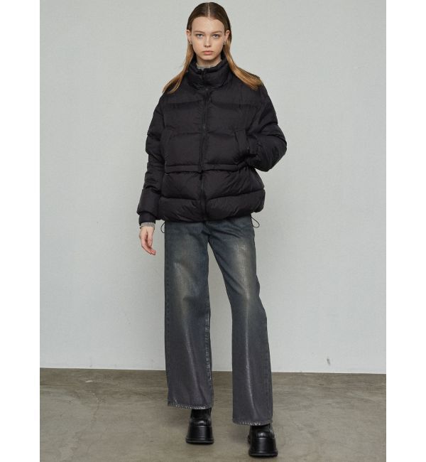 EMODA「フォイルルーズハイウエストジーンズ」|デニム|