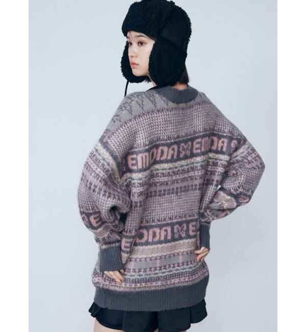 EMODA「ノルディックパターンオーバーニット」|ニット・セーター|