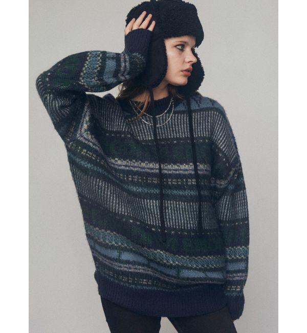 EMODA「ノルディックパターンオーバーニット」|ニット・セーター|
