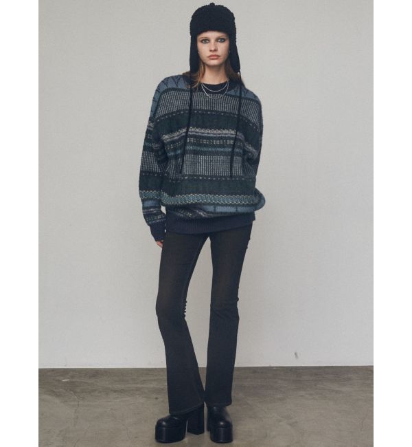 EMODA「ノルディックパターンオーバーニット」|ニット・セーター|