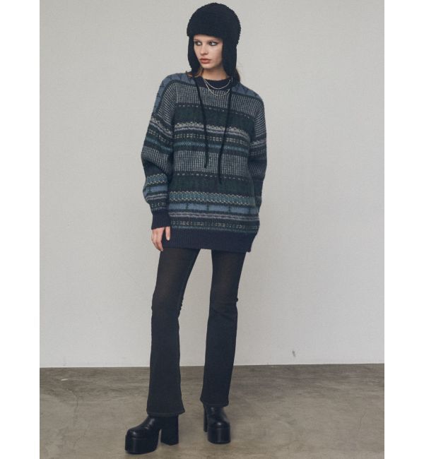 EMODA「ノルディックパターンオーバーニット」|ニット・セーター|