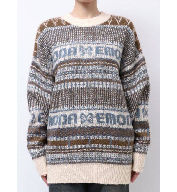 EMODA「ノルディックパターンオーバーニット」|ニット・セーター|