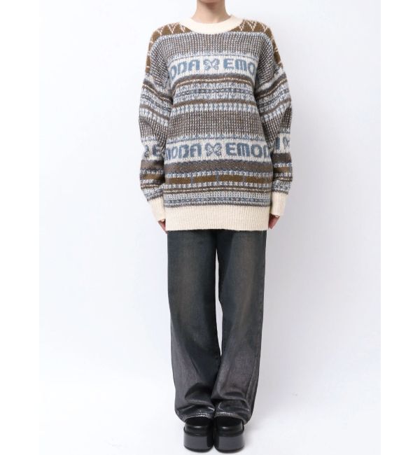 EMODA「ノルディックパターンオーバーニット」|ニット・セーター|