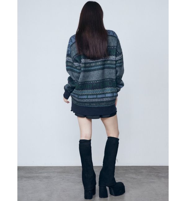 EMODA「ノルディックパターンオーバーニット」|ニット・セーター|