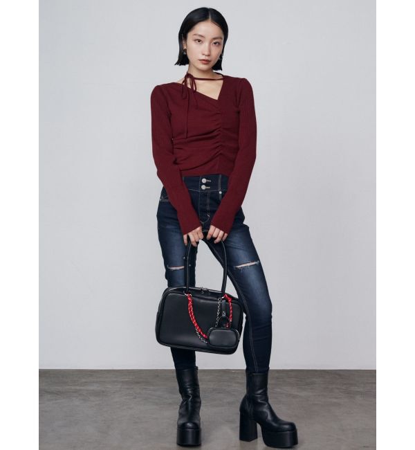 EMODA「スーパーハイウエストパギンス」|デニム|