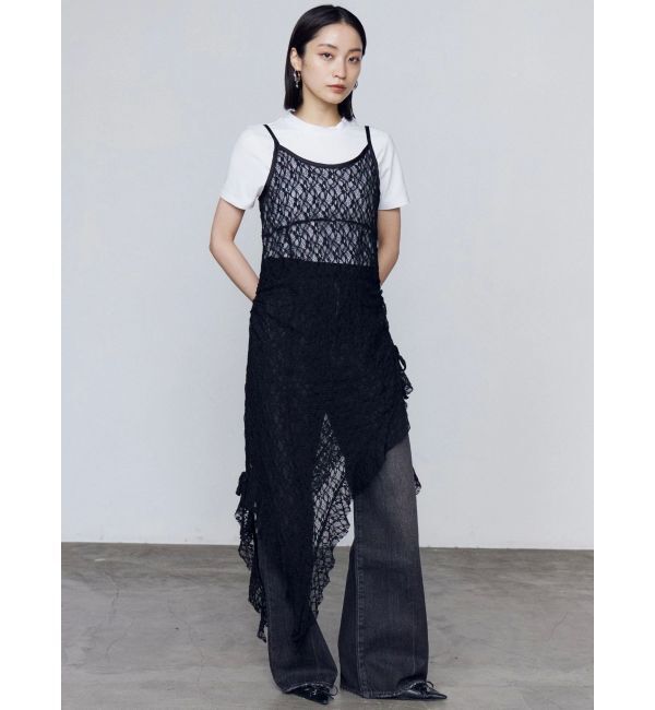 EMODA「ルーズワイドハイウエストジーンズ」|デニム|