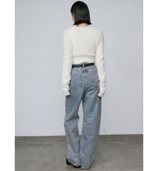 EMODA「ルーズワイドハイウエストジーンズ」|デニム|