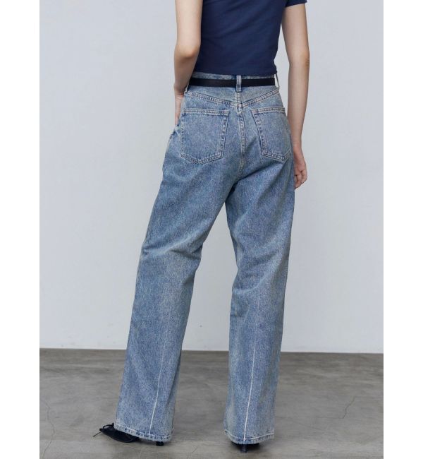 EMODA「ルーズワイドハイウエストジーンズ」|デニム|