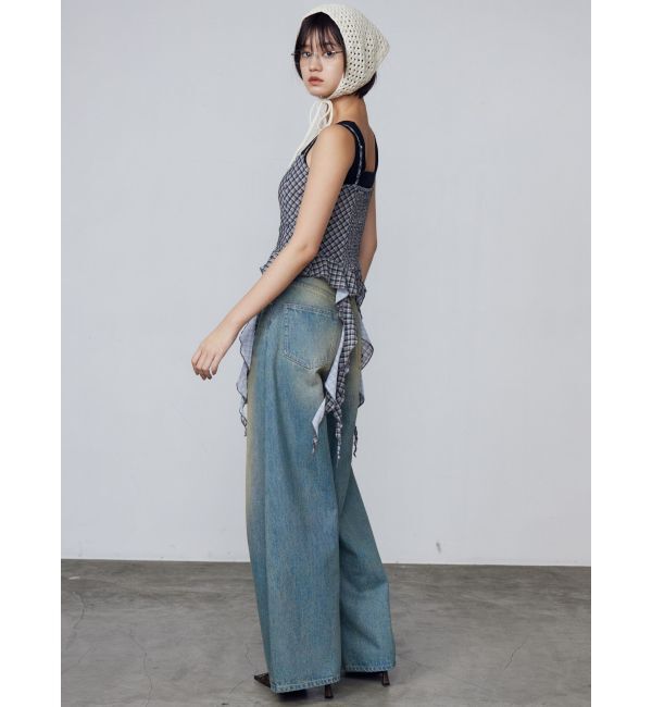 EMODA「ヴィンテージシェードルーズジーンズ」|デニム|