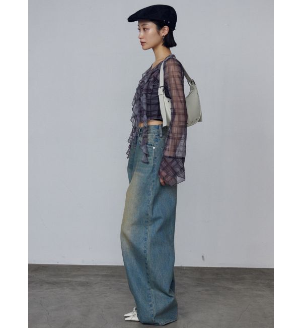 EMODA「ヴィンテージシェードルーズジーンズ」|デニム|