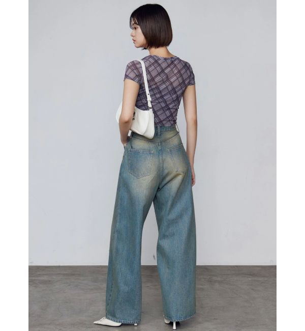 EMODA「ヴィンテージシェードルーズジーンズ」|デニム|