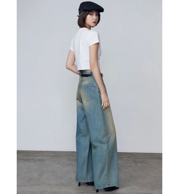 EMODA「ヴィンテージシェードルーズジーンズ」|デニム|