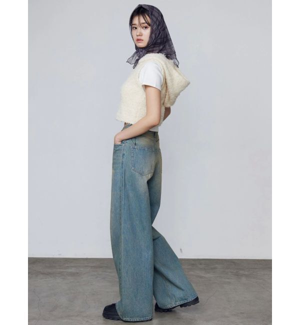 EMODA「ヴィンテージシェードルーズジーンズ」|デニム|