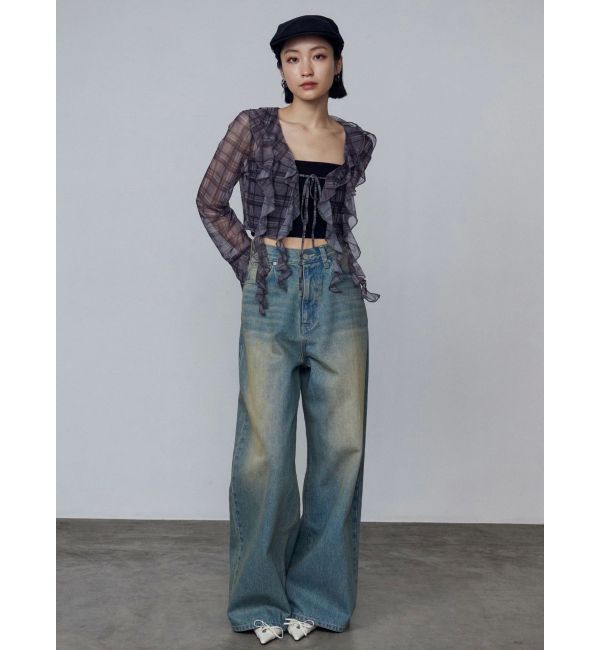 EMODA「ヴィンテージシェードルーズジーンズ」|デニム|