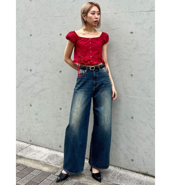 EMODA「ヴィンテージシェードルーズジーンズ」|デニム|