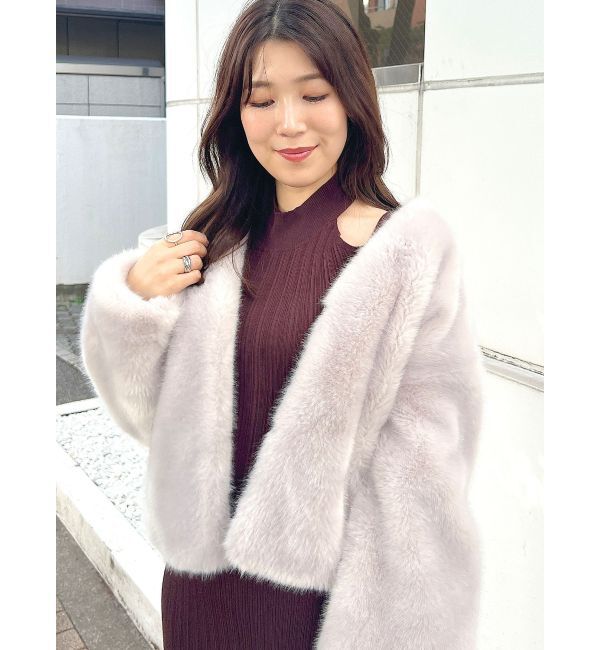 MERCURYDUO「2WAYランダムリブビスチェ風マーメイドニットワンピース」|ワンピース|