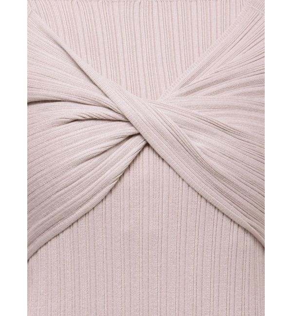 MERCURYDUO「2WAYランダムリブビスチェ風マーメイドニットワンピース」|ワンピース|