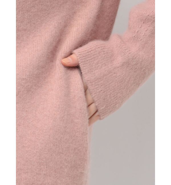 MERCURYDUO「ダブルフェイスコクーンミディニットカーディガン」|カーディガン|