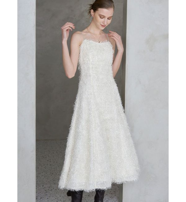 MERCURYDUO「フェザーフレアキャミワンピース」|ワンピース|